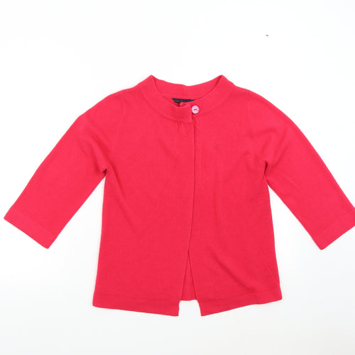 sARAH hAMILTON Womens Pink  Knit Cardigan Jumper Size M