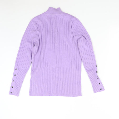 M&S Womens Purple  Knit Pullover Jumper Size 12