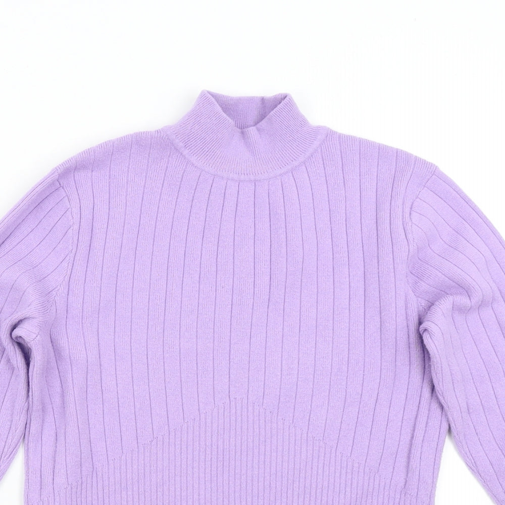 M&S Womens Purple  Knit Pullover Jumper Size 12
