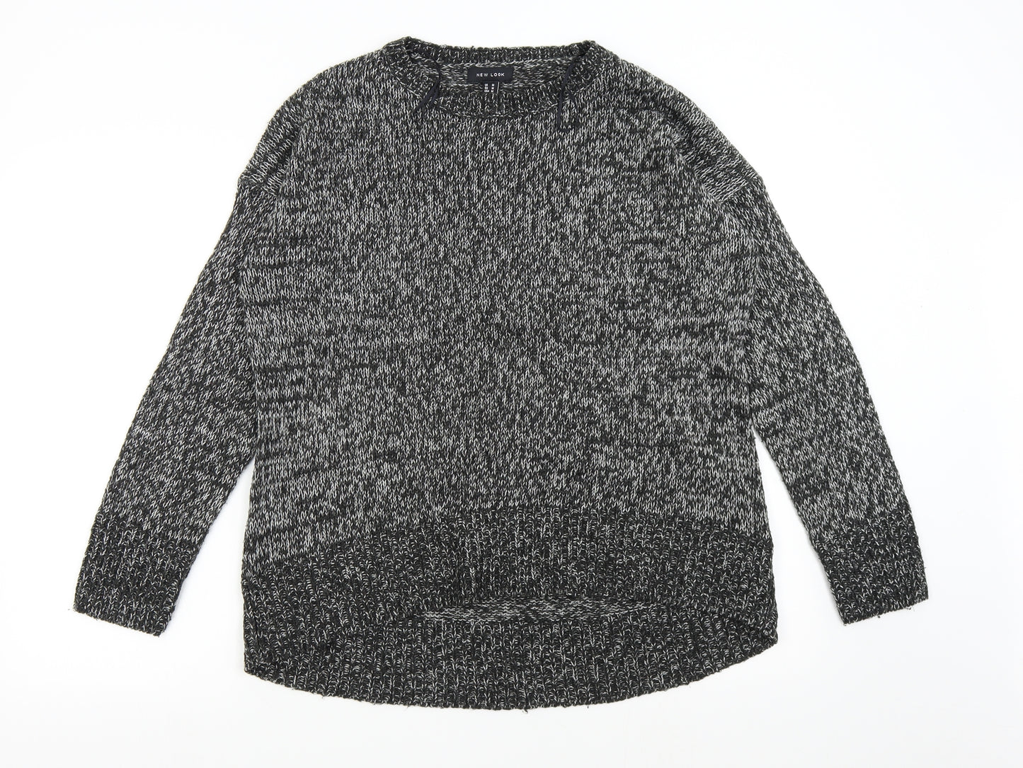 New Look Womens Grey  Knit Pullover Jumper Size M