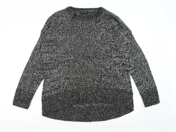 New Look Womens Grey  Knit Pullover Jumper Size M