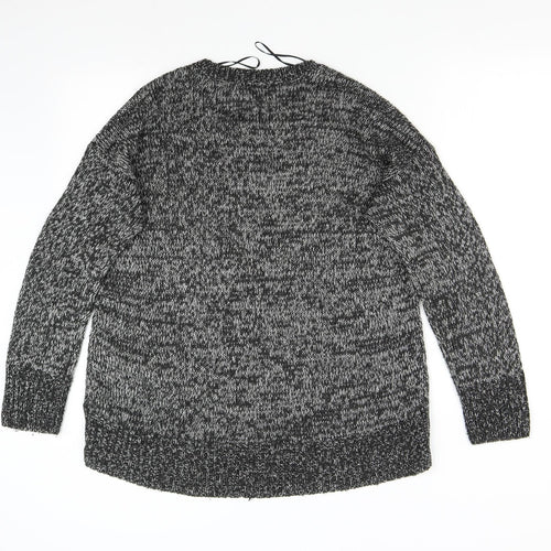 New Look Womens Grey  Knit Pullover Jumper Size M