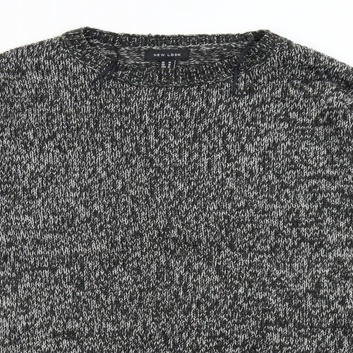 New Look Womens Grey  Knit Pullover Jumper Size M