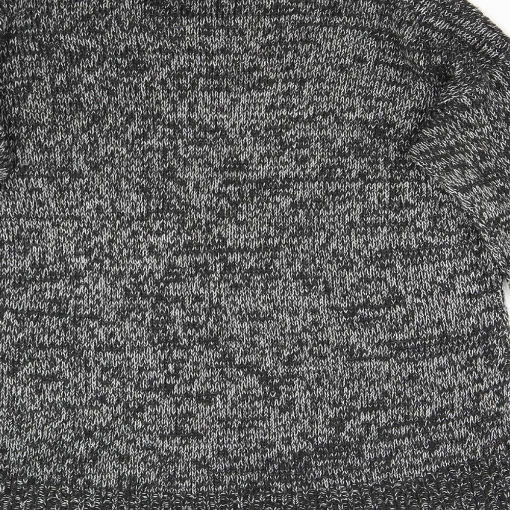 New Look Womens Grey  Knit Pullover Jumper Size M
