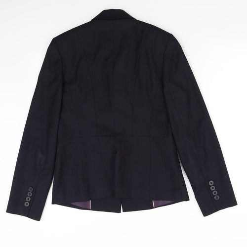 The Collection Womens Blue Striped  Jacket Suit Jacket Size 12
