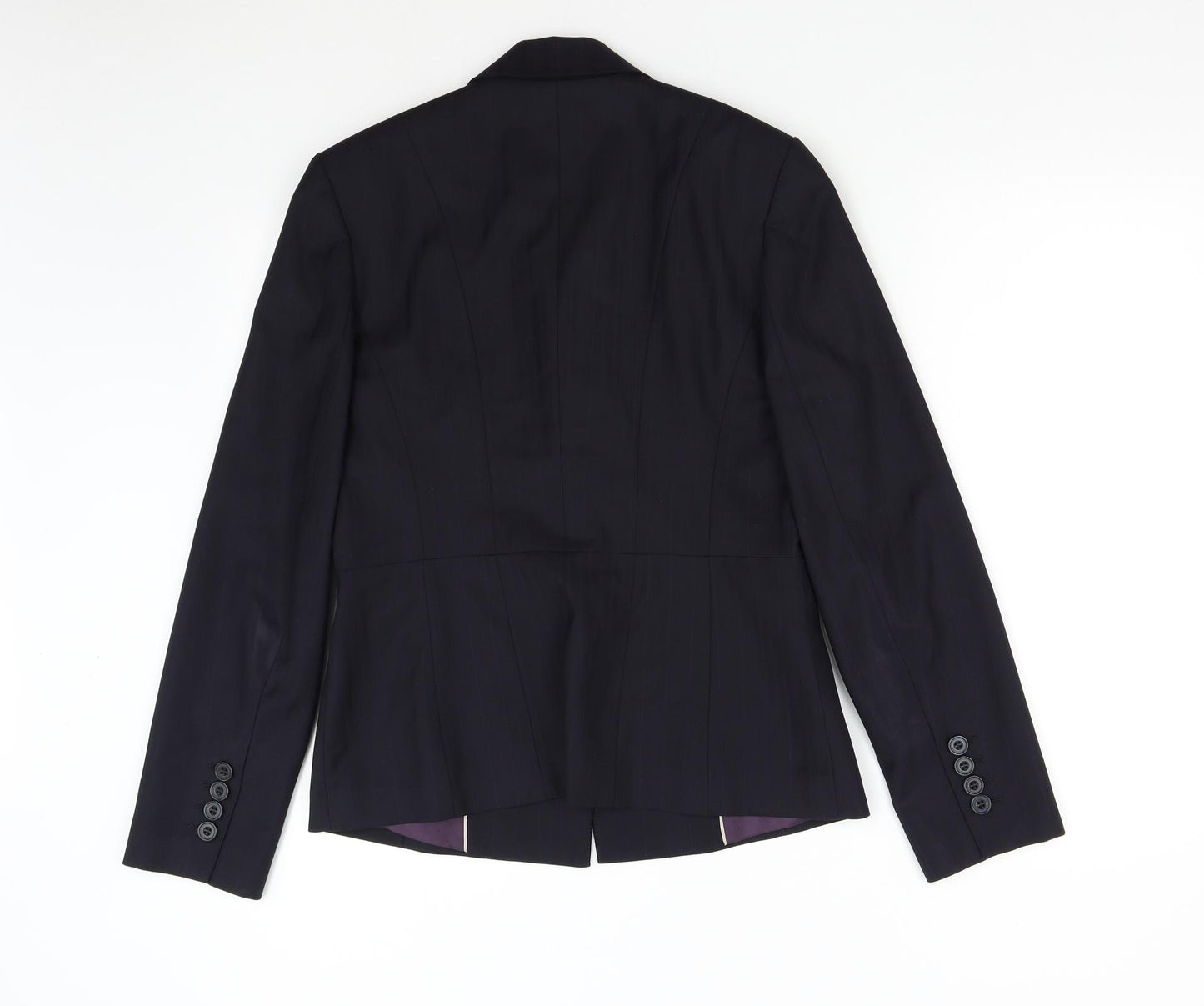 The Collection Womens Blue Striped  Jacket Suit Jacket Size 12