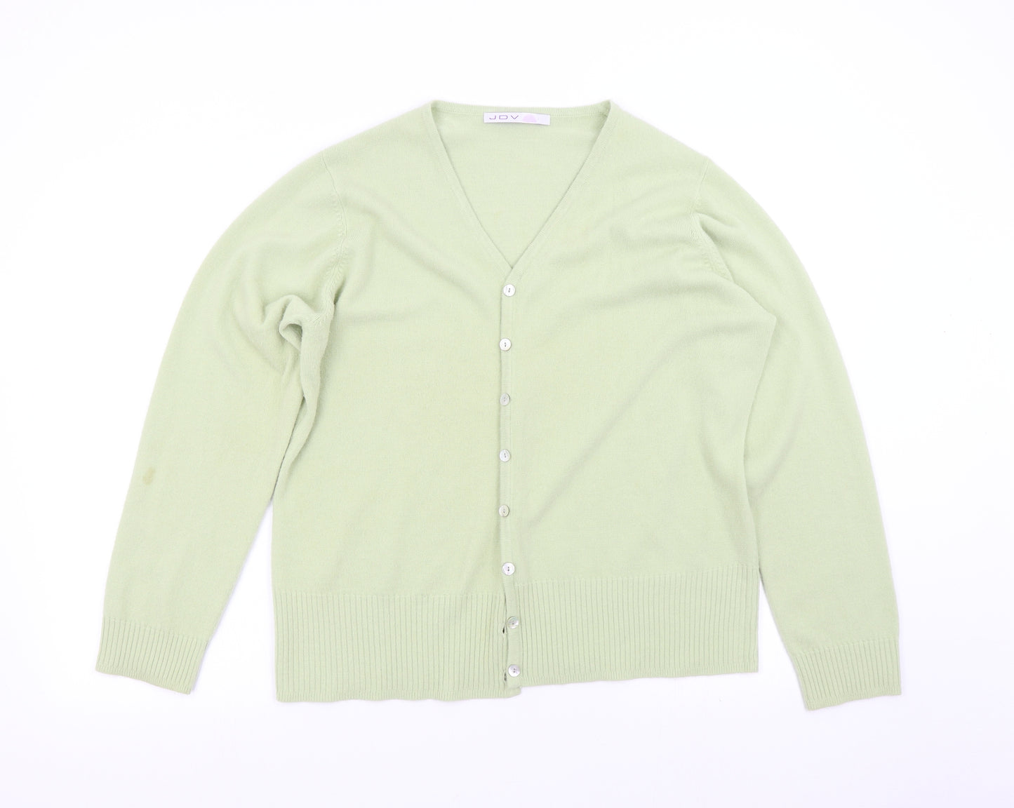 JDV Womens Green  Knit Cardigan Jumper Size 20