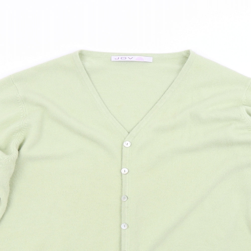 JDV Womens Green  Knit Cardigan Jumper Size 20