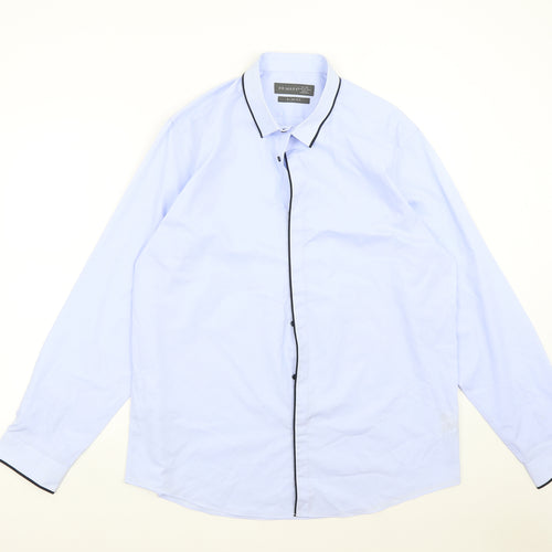 Primark Mens Blue    Button-Up Size XL