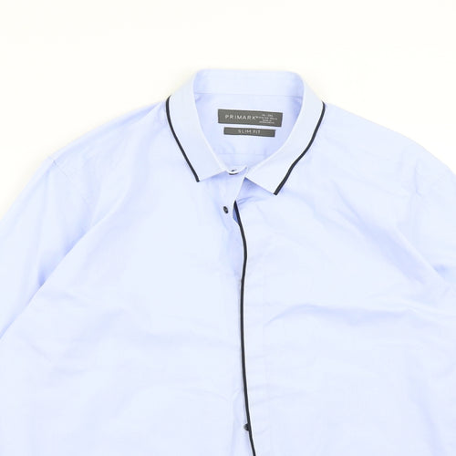 Primark Mens Blue    Button-Up Size XL