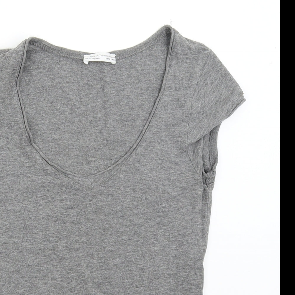 Zara Womens Grey   Basic T-Shirt Size M