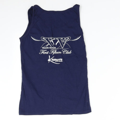 Gildan Womens Blue   Basic Tank Size S  - Tough Duckes