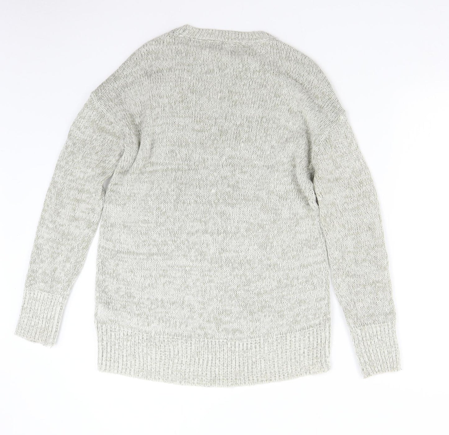 New Look Womens Grey  Knit Pullover Jumper Size S