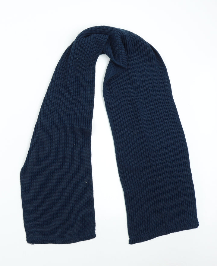 M&S Unisex Green Knit Scarf One Size