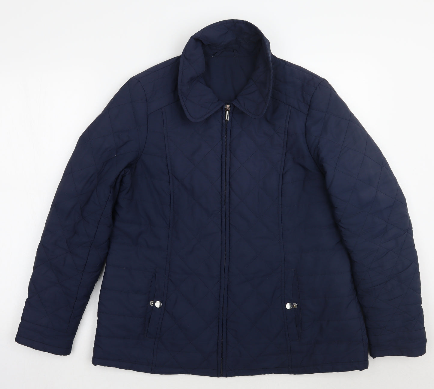 Preworn Womens Blue   Jacket Coat Size 16