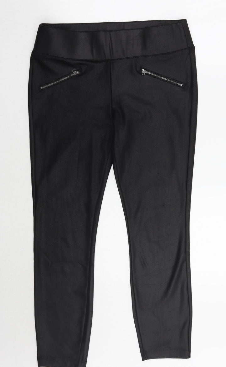 D jeans Womens Black   Trousers  Size 8 L27 in