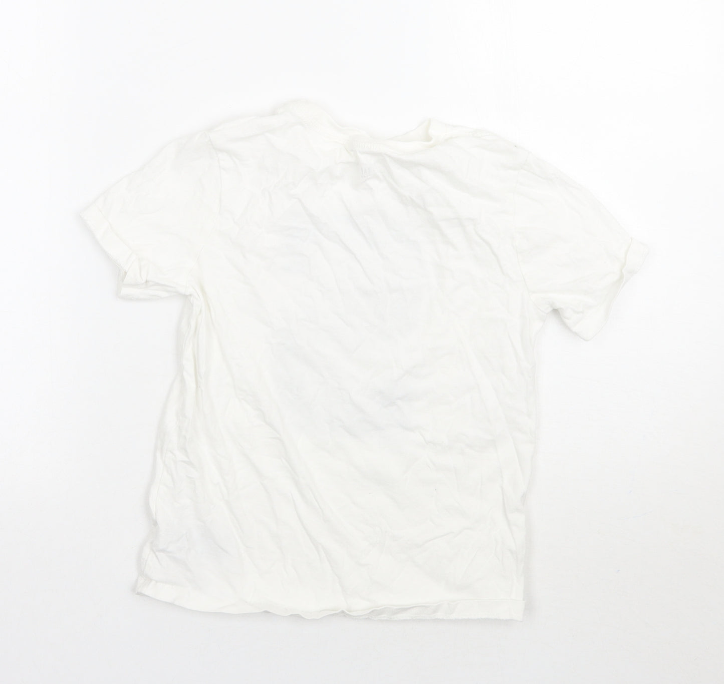 Gap Boys White  Rayon Basic T-Shirt Size S