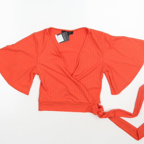 Newlook Womens Orange   Basic Blouse Size 8
