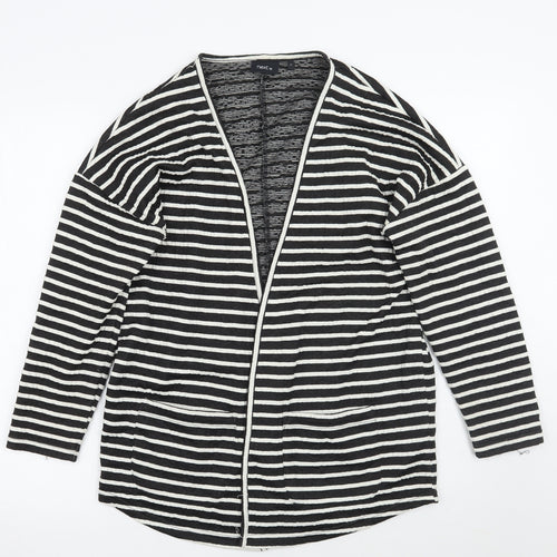 NEXT Womens Black Striped  Jacket Blazer Size 12