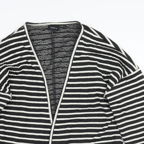 NEXT Womens Black Striped  Jacket Blazer Size 12