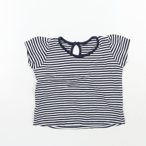 Matalan Baby White Striped  Basic T-Shirt Size 3-6 Months