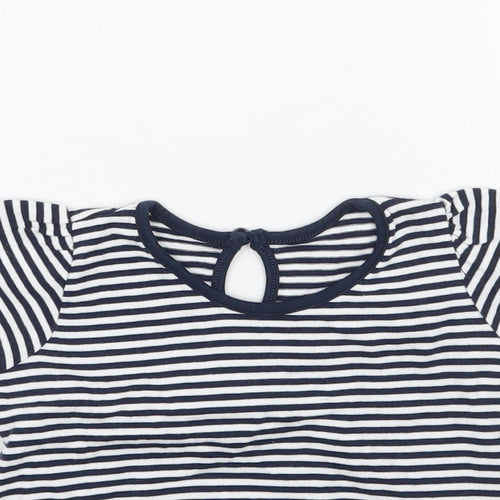 Matalan Baby White Striped  Basic T-Shirt Size 3-6 Months