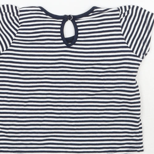 Matalan Baby White Striped  Basic T-Shirt Size 3-6 Months