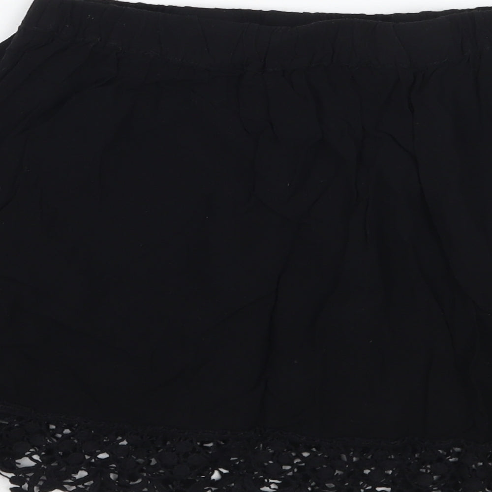 Newlook Womens Black  Rayon A-Line Skirt Size 8