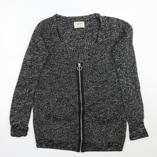 Papaya Womens Black   Jacket Coatigan Size M