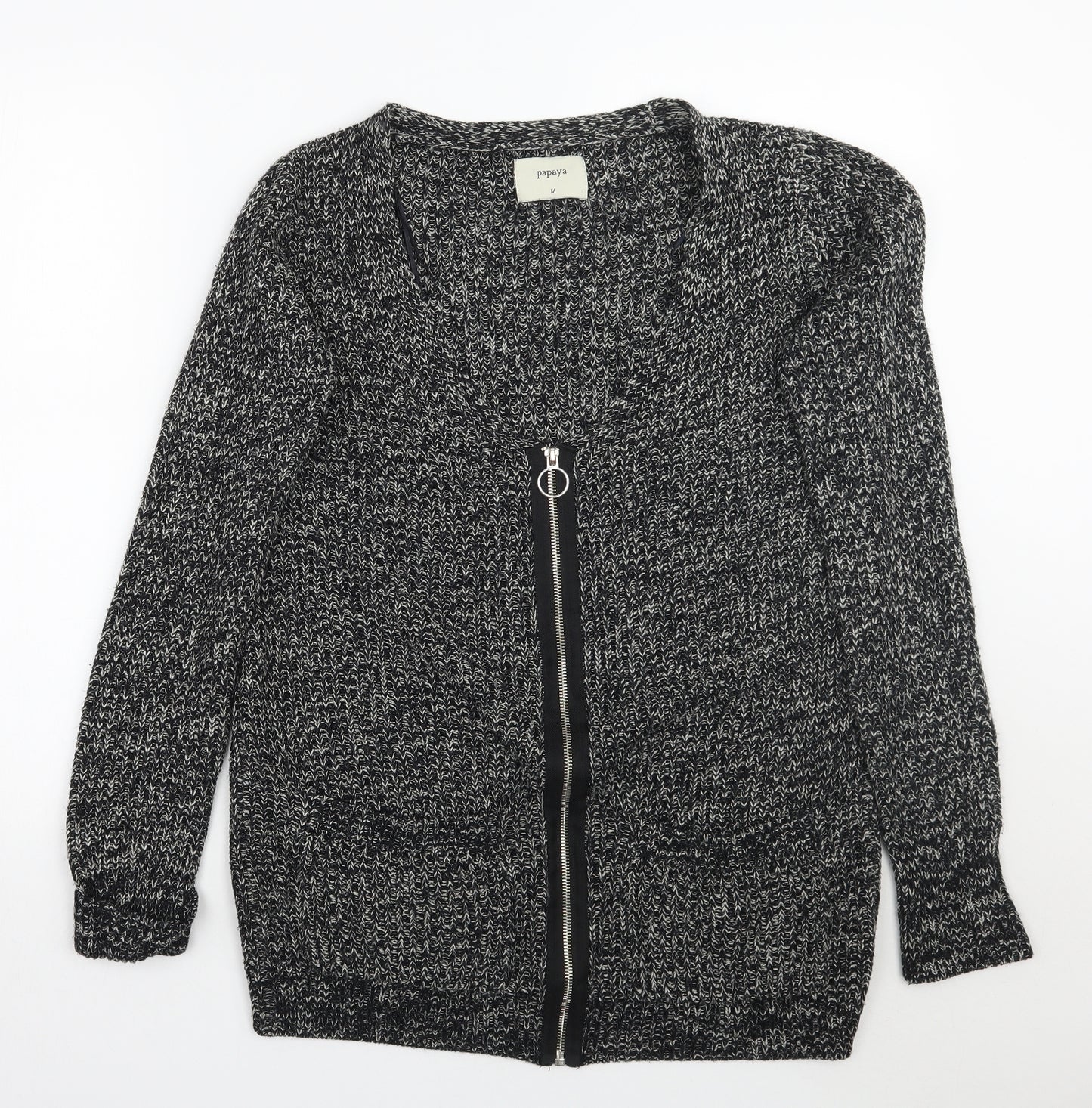 Papaya Womens Black   Jacket Coatigan Size M