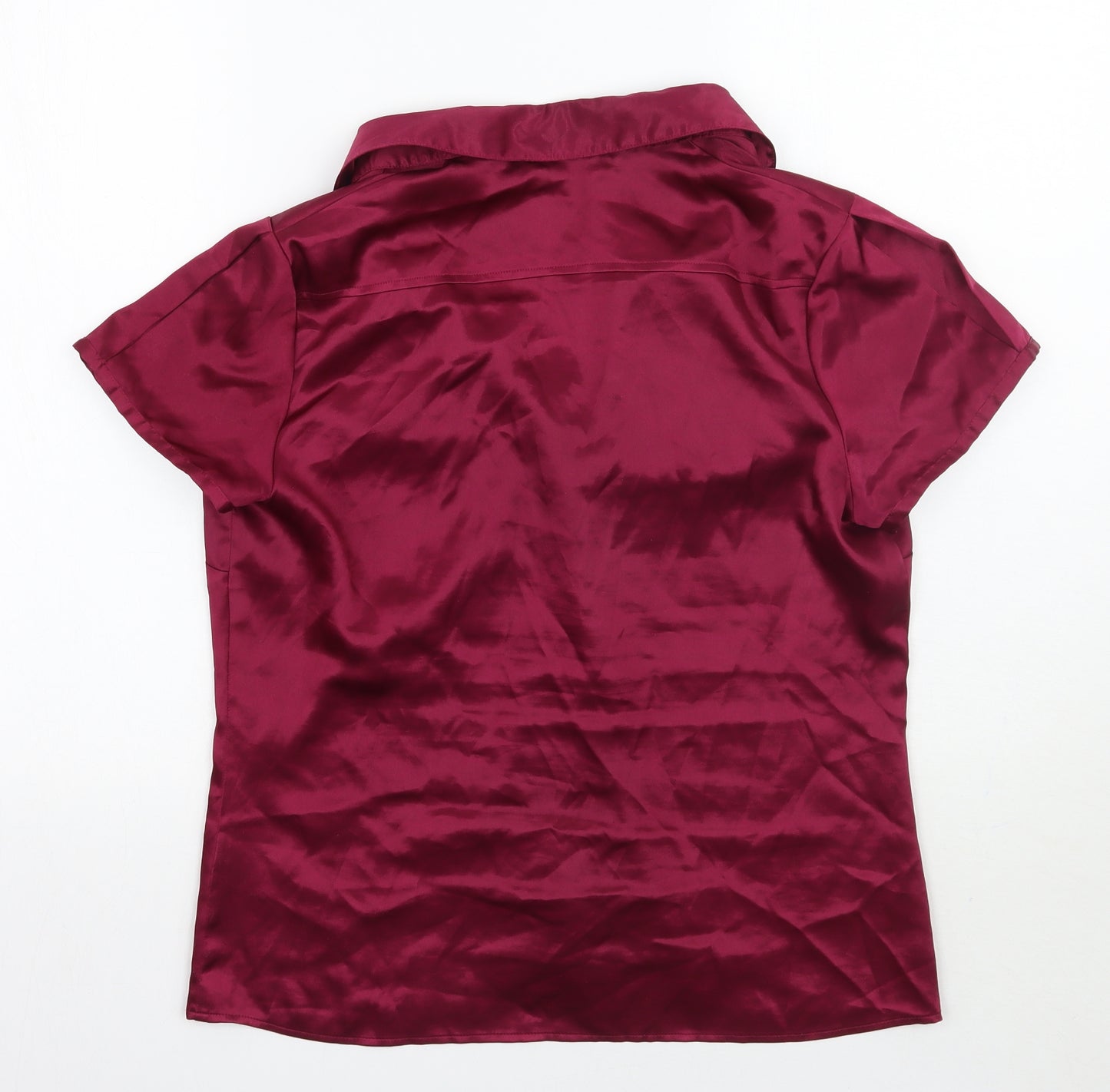 Marks and Spencer Womens Pink   Basic Button-Up Size 12