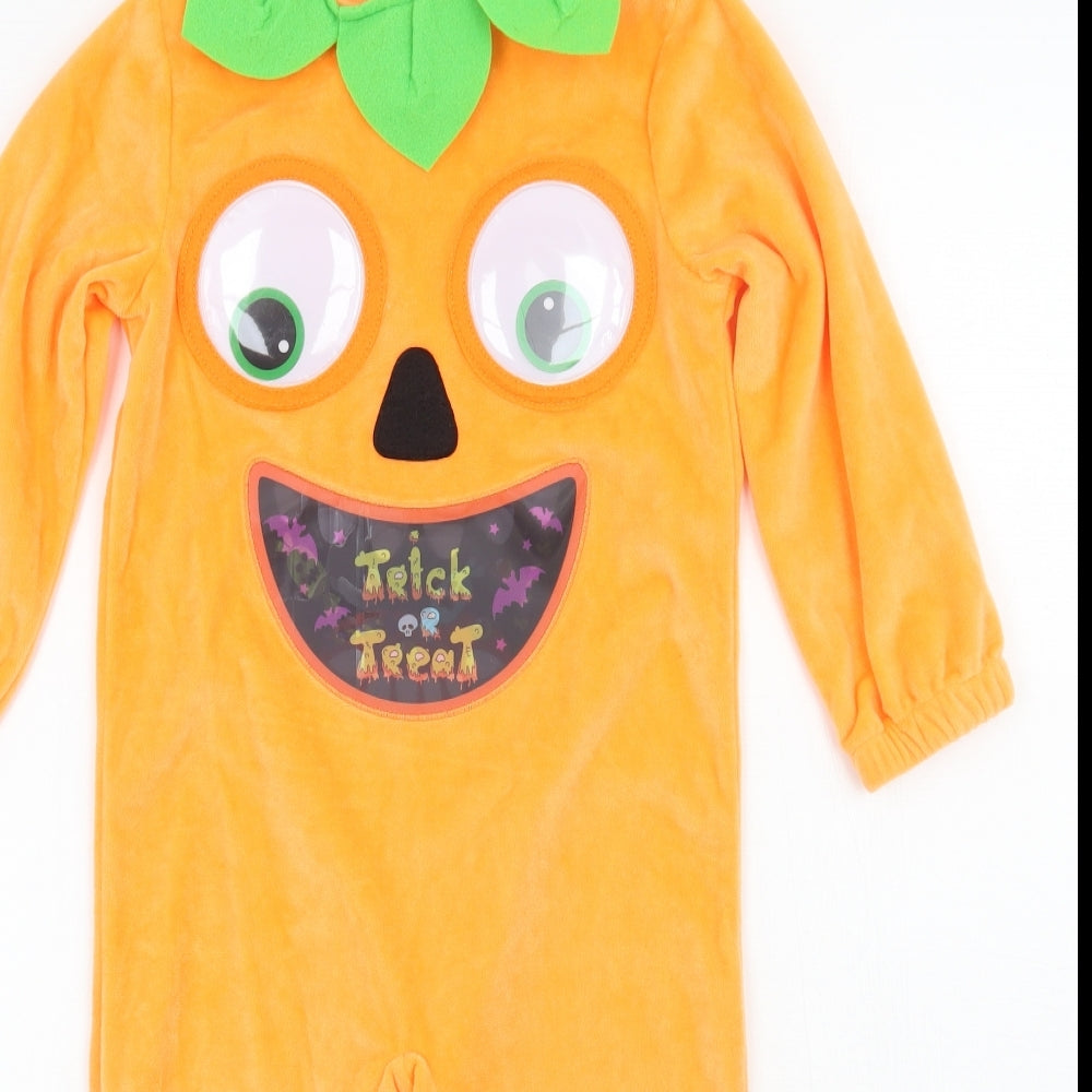 F&F Girls Orange   Jumpsuit One-Piece Size 2-3 Years  - Halloween