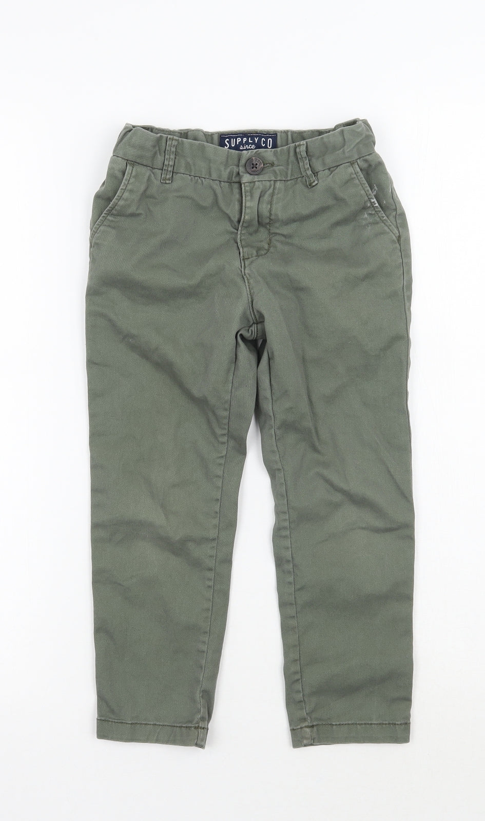 H&M Boys Green   Straight Jeans Size 5 Years