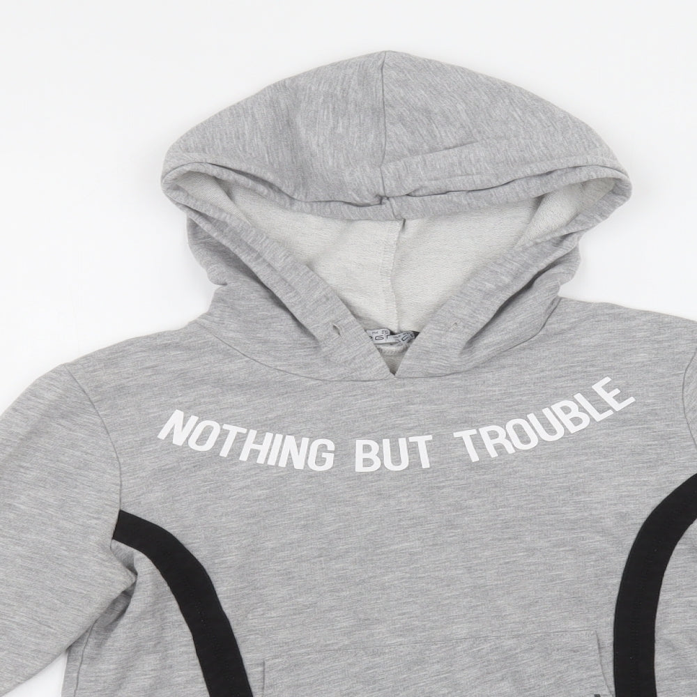 Select Womens Grey   Pullover Hoodie Size 12