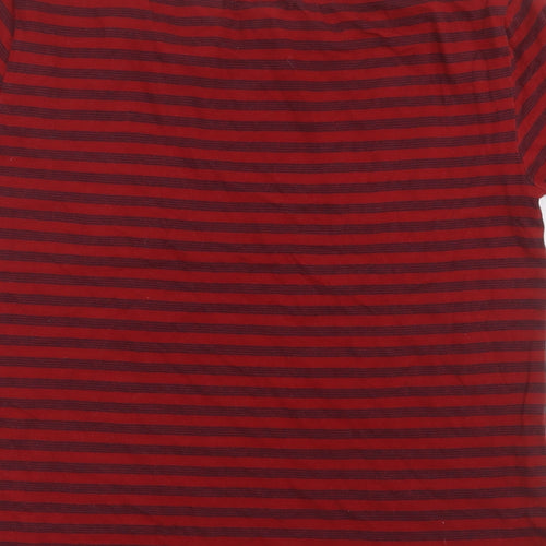 levis Womens Red Striped  Basic T-Shirt Size S