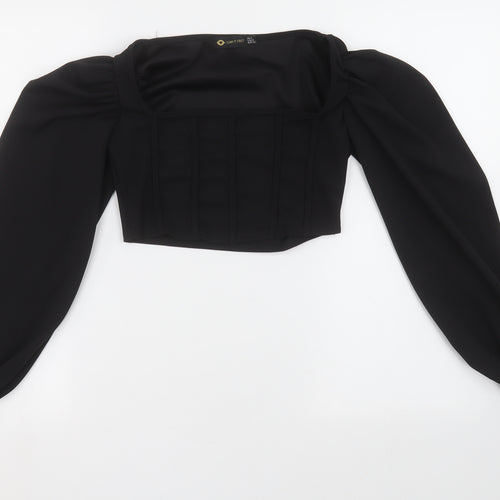 I SAW IT FIRST Womens Black   Camisole Blouse Size 4