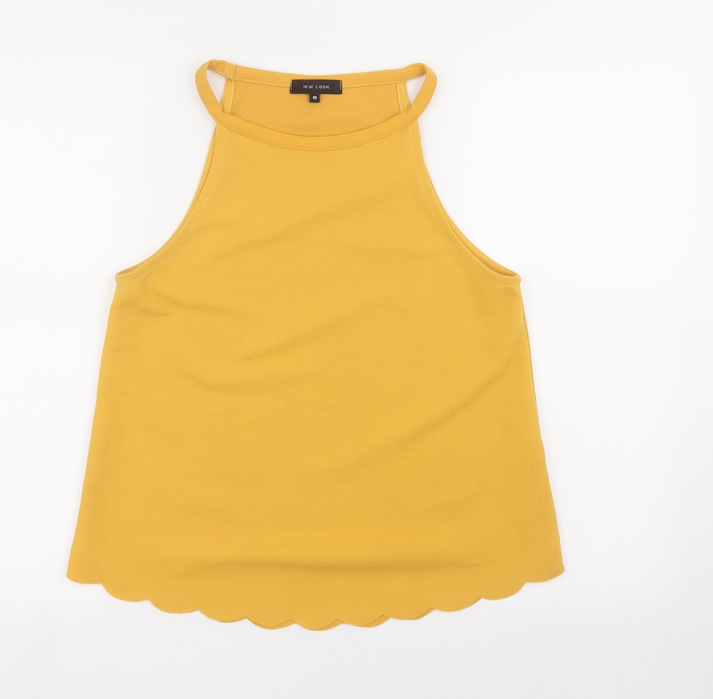 New Look Womens Yellow   Basic Tank Size 10