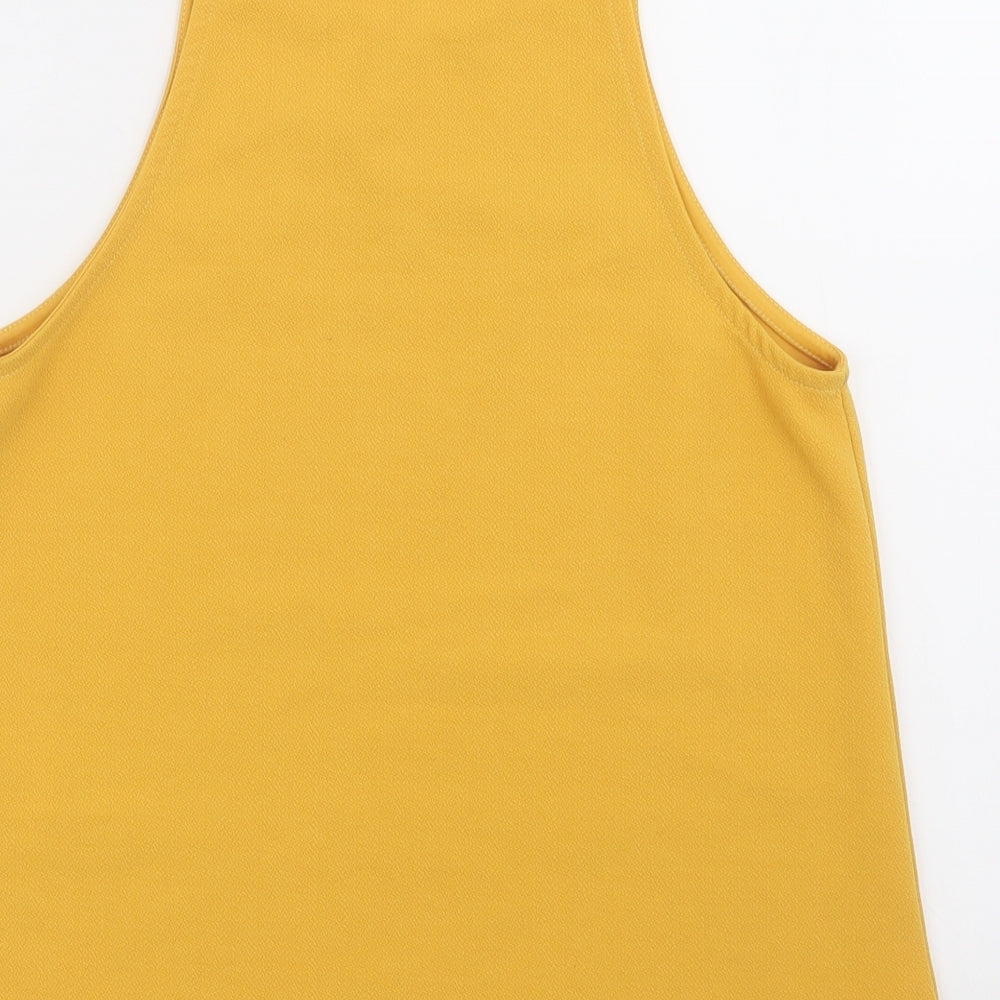 New Look Womens Yellow   Basic Tank Size 10