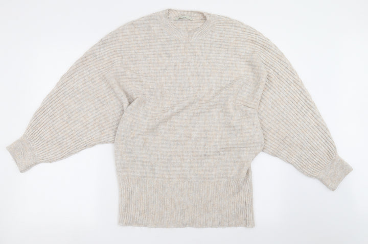 George Womens Beige Pullover Sweatshirt Size M