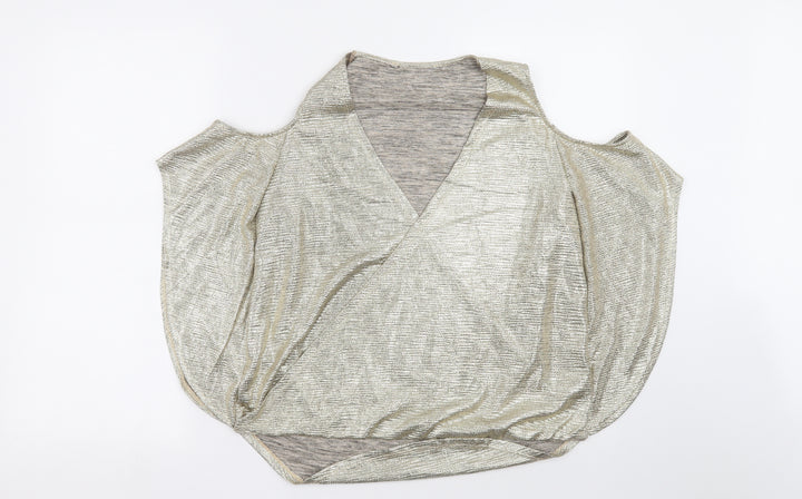 Debenhams Womens Gold Basic Blouse Size 12