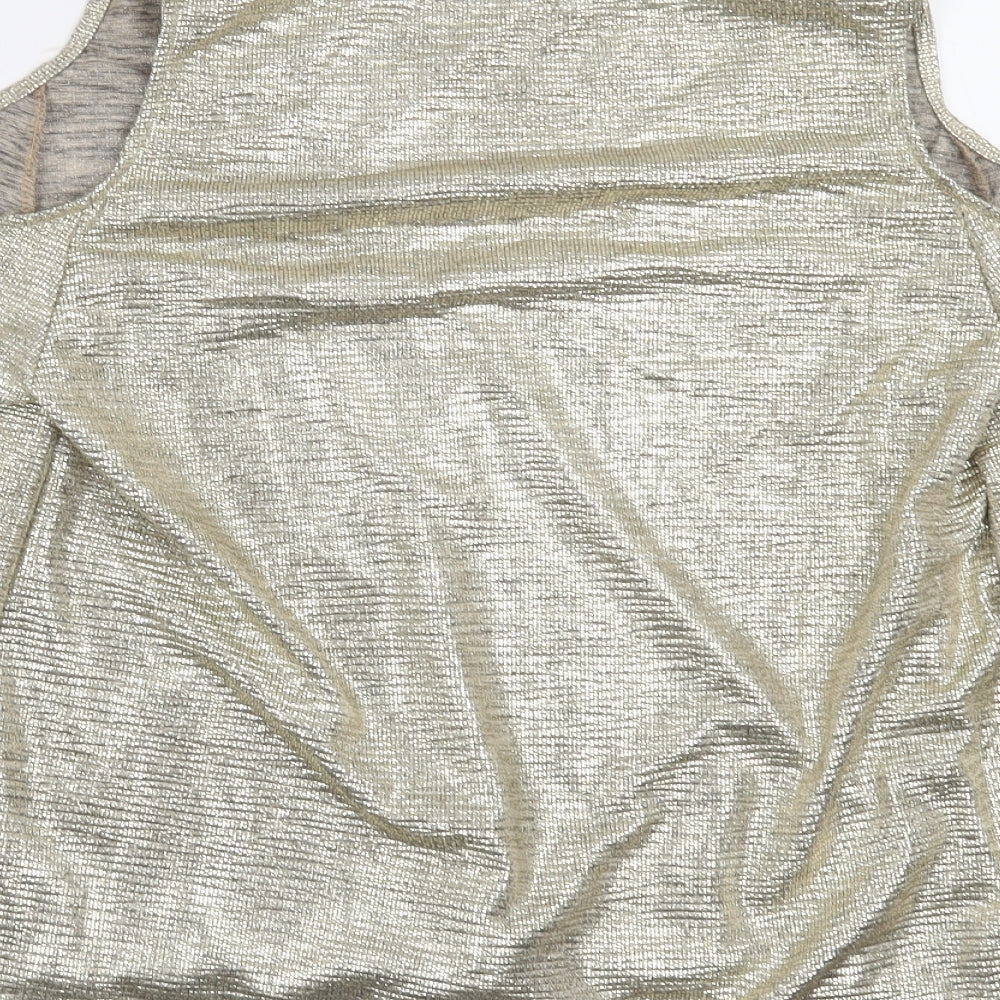 Debenhams Womens Gold   Basic Blouse Size 12