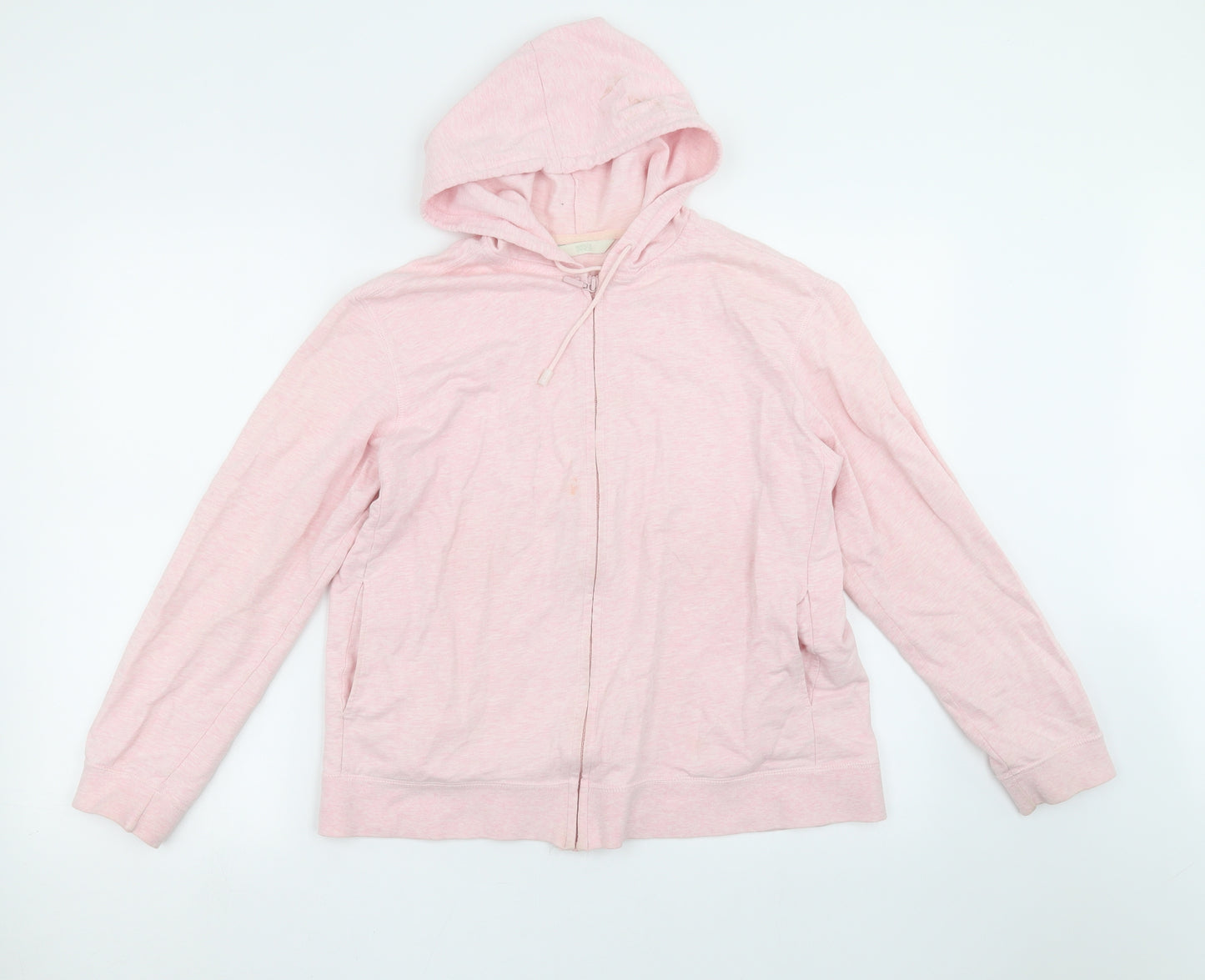 Marks and Spencer Womens Pink   Full Zip Hoodie Size 16