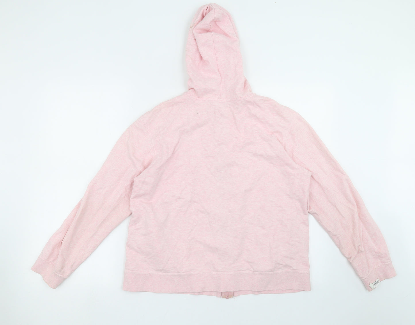 Marks and Spencer Womens Pink   Full Zip Hoodie Size 16