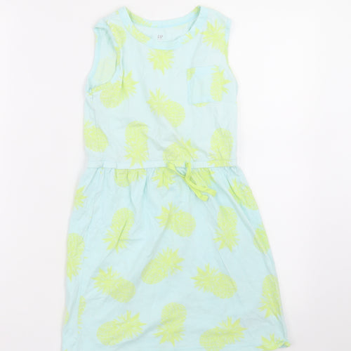 Gap Girls Blue Polka Dot  A-Line  Size M