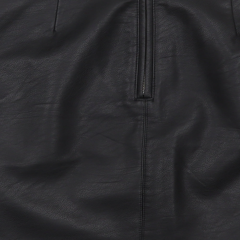 Warehouse Womens Black   A-Line Skirt Size 12