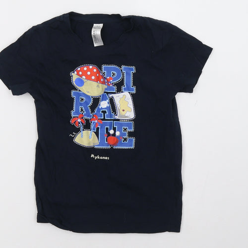 stranger Boys Blue   Basic T-Shirt Size 5-6 Years