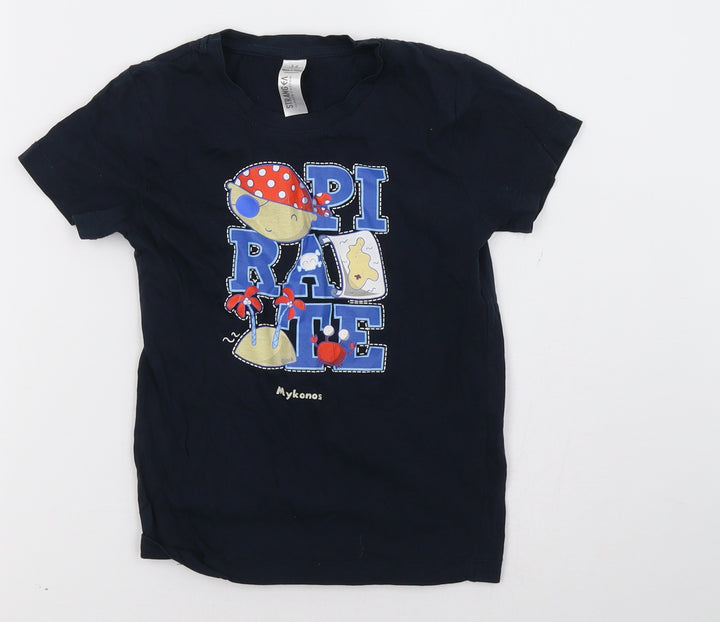 stranger Boys Blue   Basic T-Shirt Size 5-6 Years