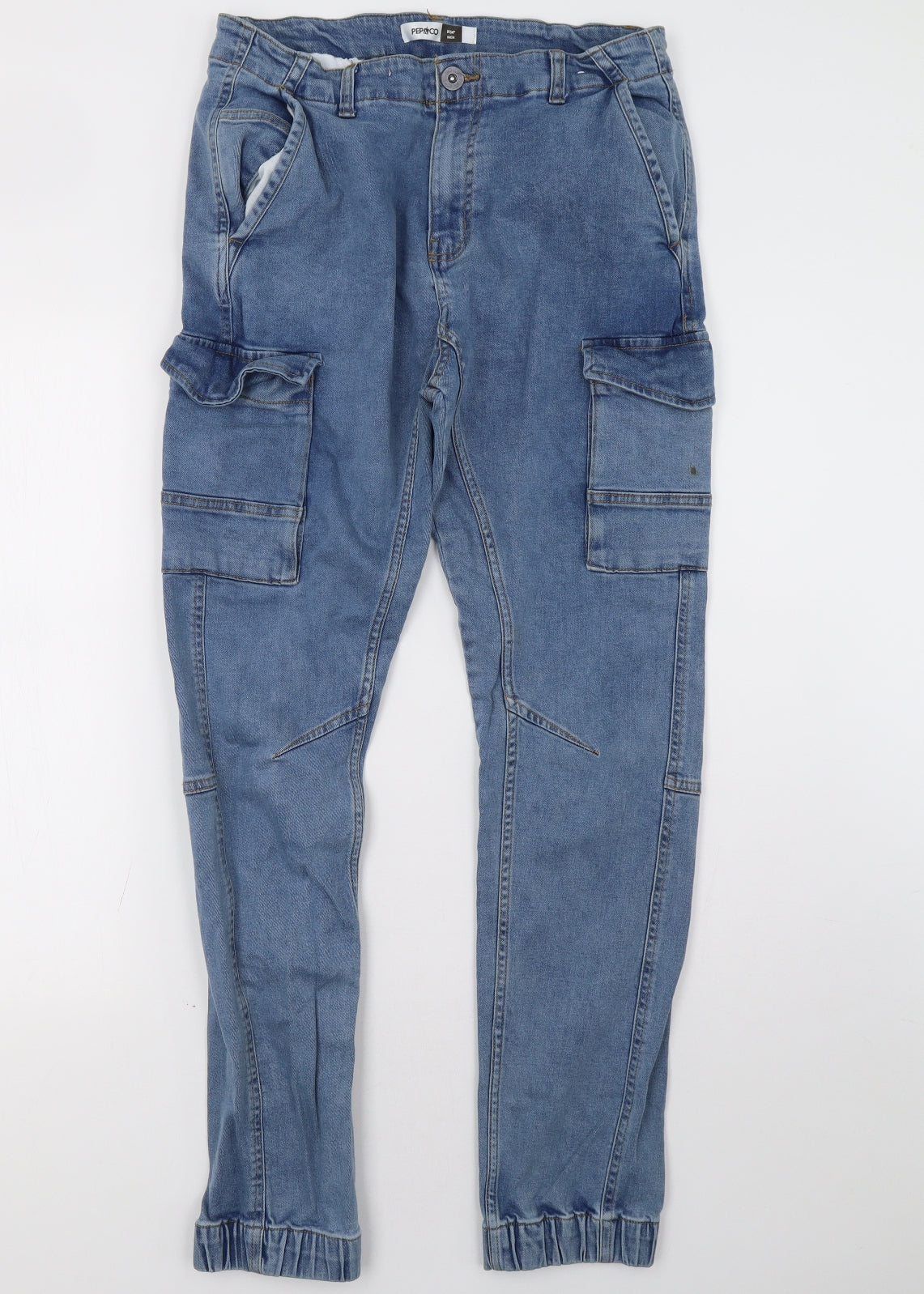 PEP&CO Mens Blue   Straight Jeans Size 34 L32 in