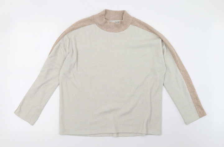 Sainsburys Womens White Pullover Sweatshirt Size 12
