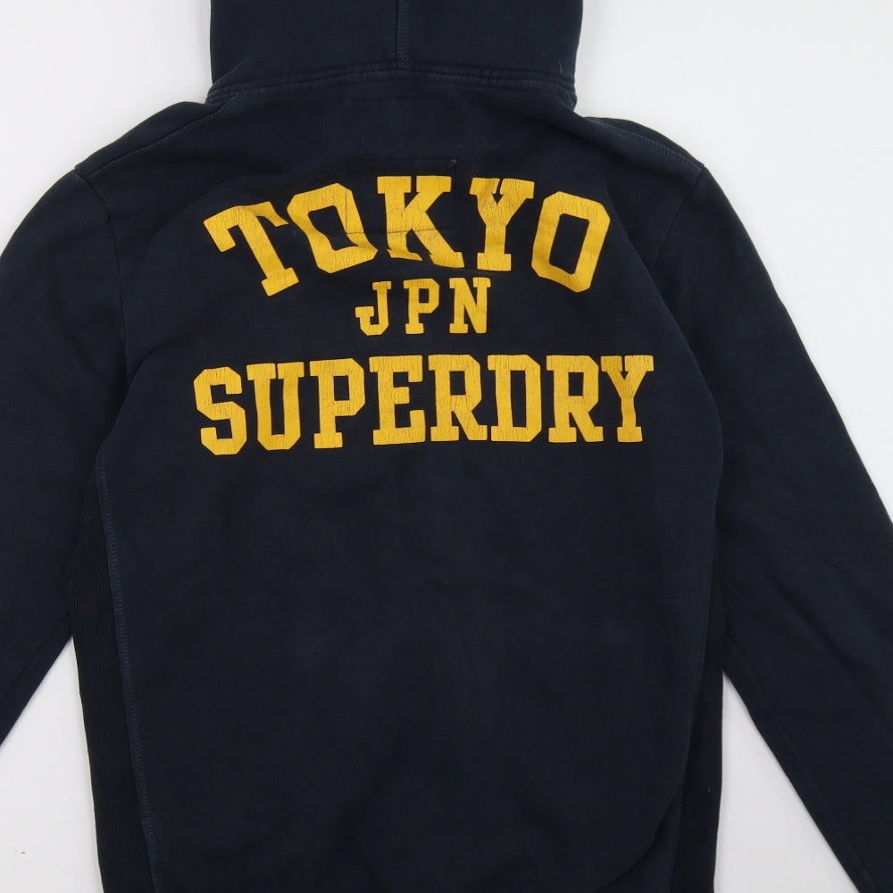 Superdry Mens Blue   Full Zip Hoodie Size M